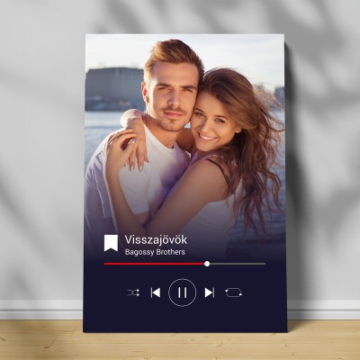 Egyedi vászonkép zenével és képpel